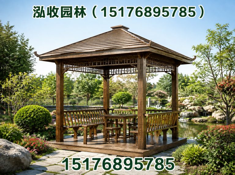 屯昌防腐木凉亭展示图